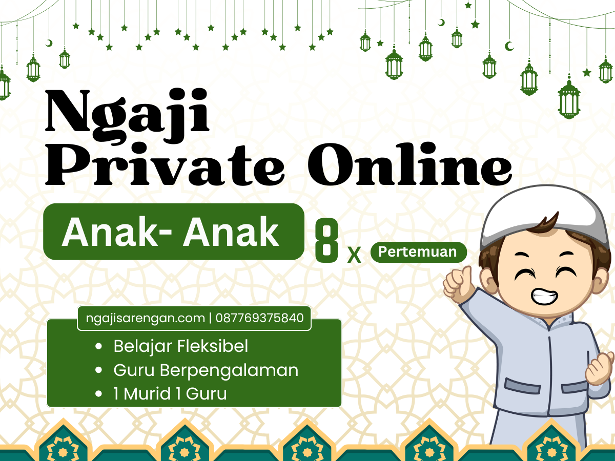Ngaji Private Online Anak – 8 Pertemuan