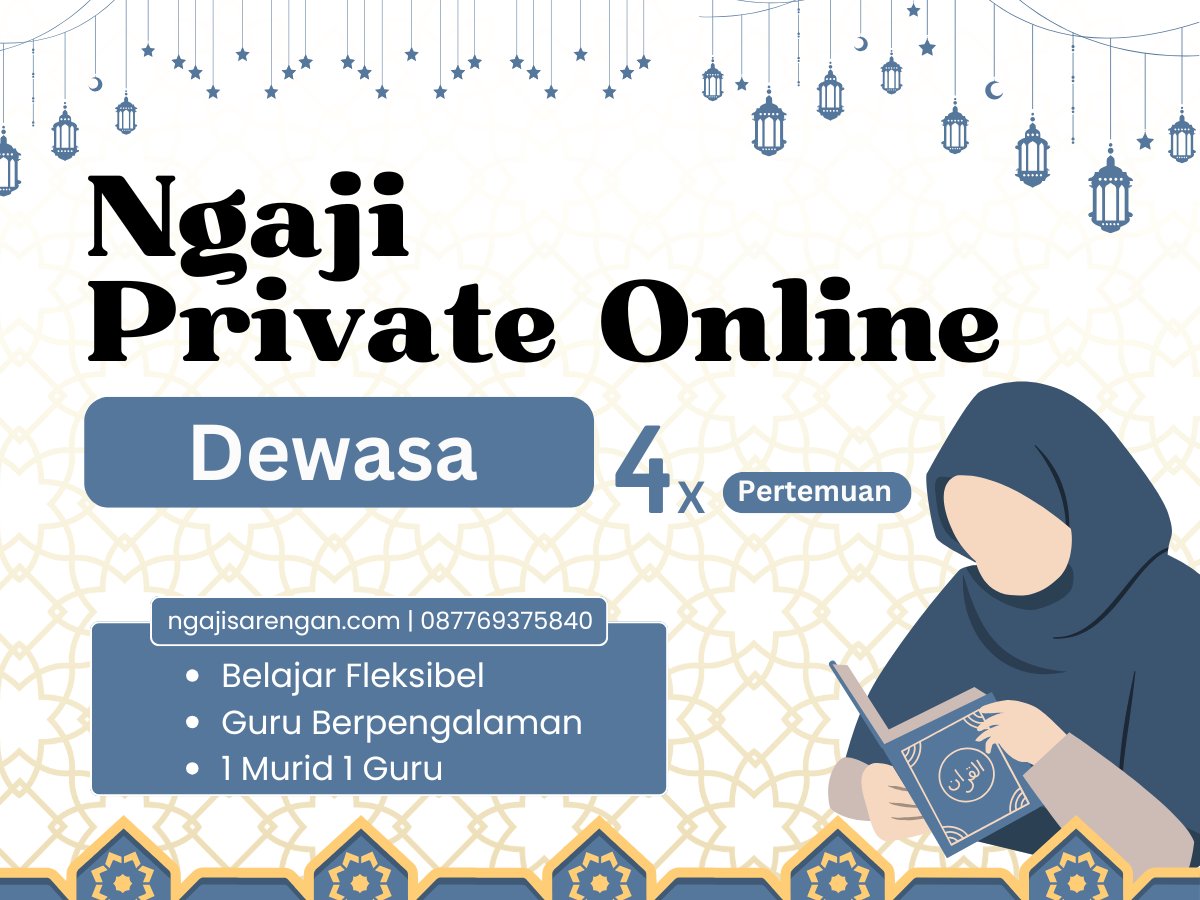Ngaji Private Online Dewasa - 4 Pertemuan